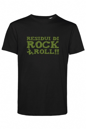 T-SHIRT UNISEX RESIDUI DI ROCK'N'ROLL VERDE