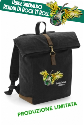Zaino nero Verde Smeraldo Residui di Rock'n'Roll