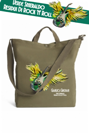 Borsa Canvas verde Residui di Rock'n'Roll